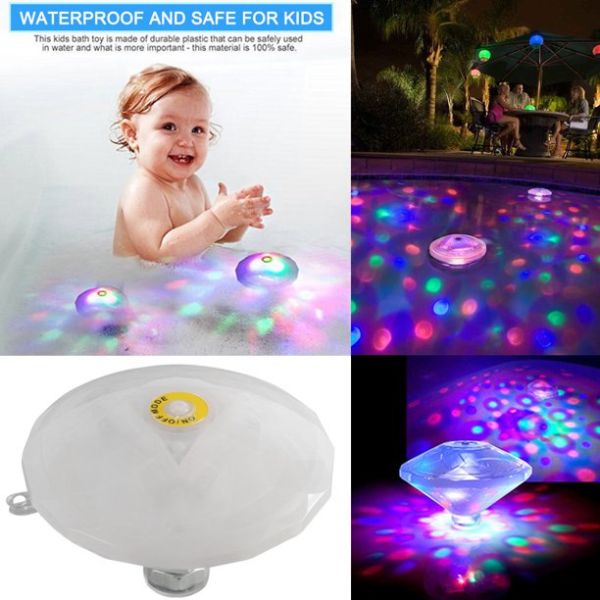 LED RGB lampa sa pet svetlosnih režima za vodene površine.