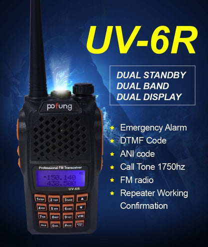 UV-6R radio-stanica Baofeng sa izlaznom snagom do 7 W.
