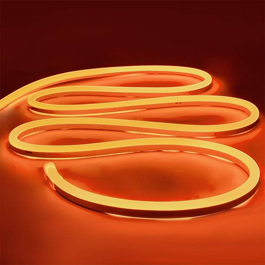 Narandžasta LED neon fleksibilna traka dužine 5 m.