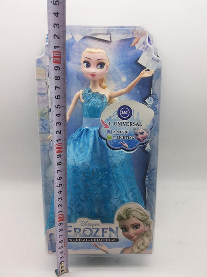 Prikaz lutke koja spaja Frozen temu i balerinski motiv.