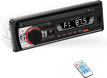 Na slici je crni PRODAVANI auto radio namenjen upotrebi u vozilu.