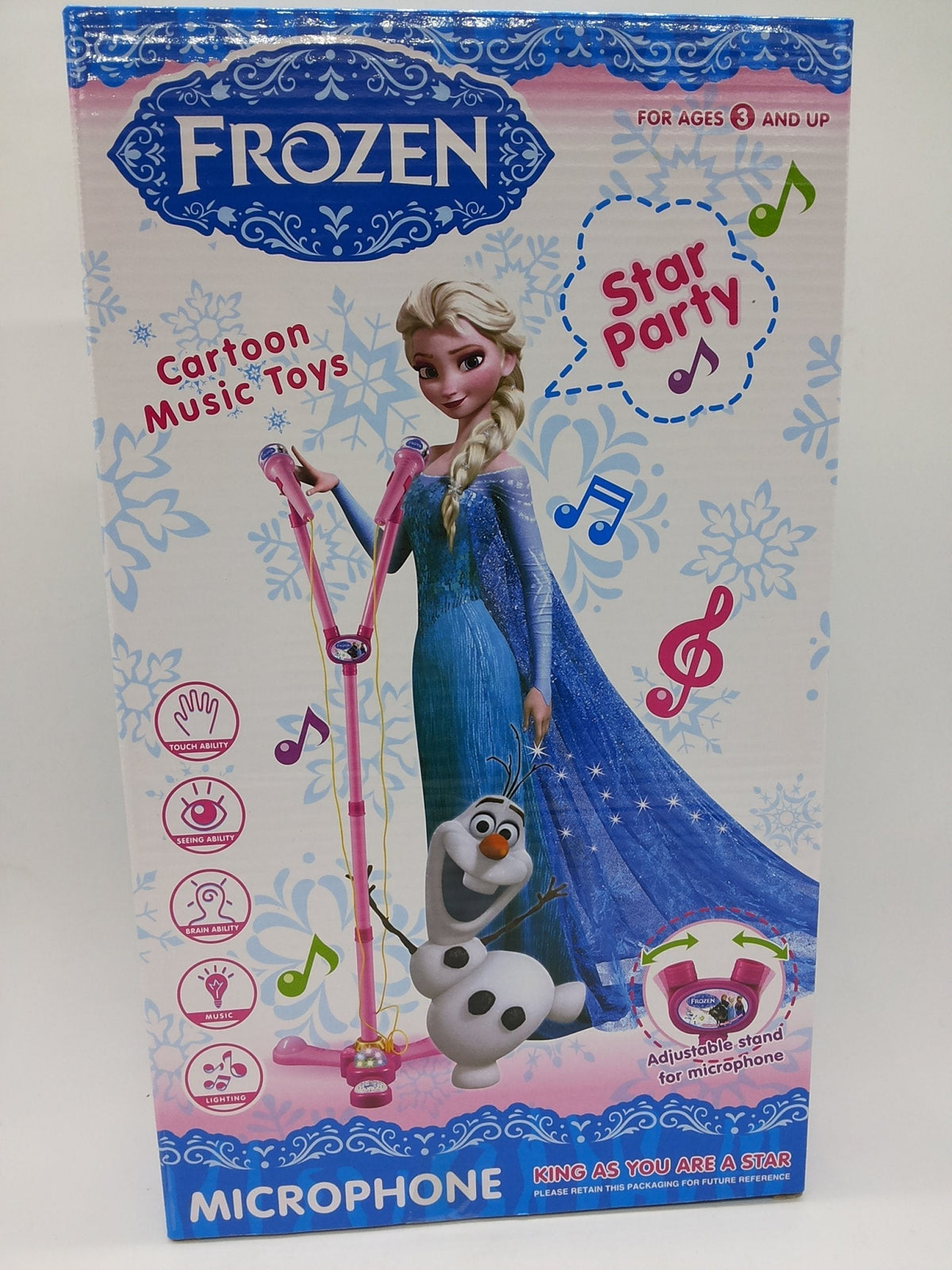 FROZEN-DUO mikrofon postavljen na stalku sa bazom.