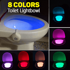 Lampa za osvetljenje WC šolje sa senzorom svetlosti.