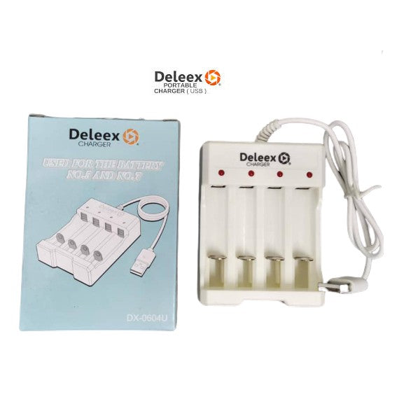 USB punjač za AA i AAA baterije sa LED indikatorom punjenja.