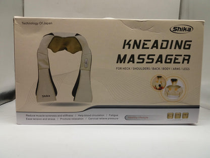 Na slici je ručni Shiatsu masažer namenjen masaži vrata i drugih delova tela.