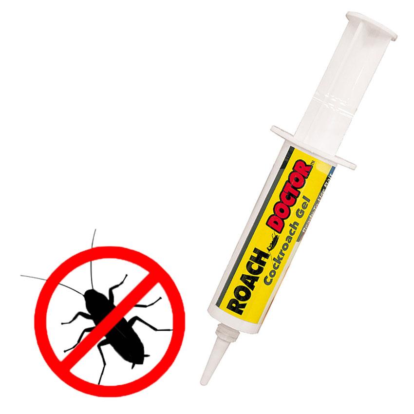 Aplikator u obliku šprica za nanošenje gela protiv bubašvaba.
