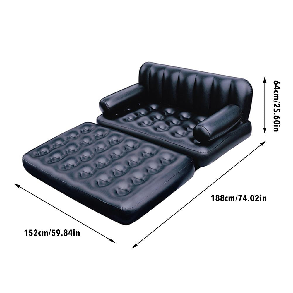 Sofa na naduvavanje od PVC-a namenjena za upotrebu u zatvorenom ili na otvorenom.