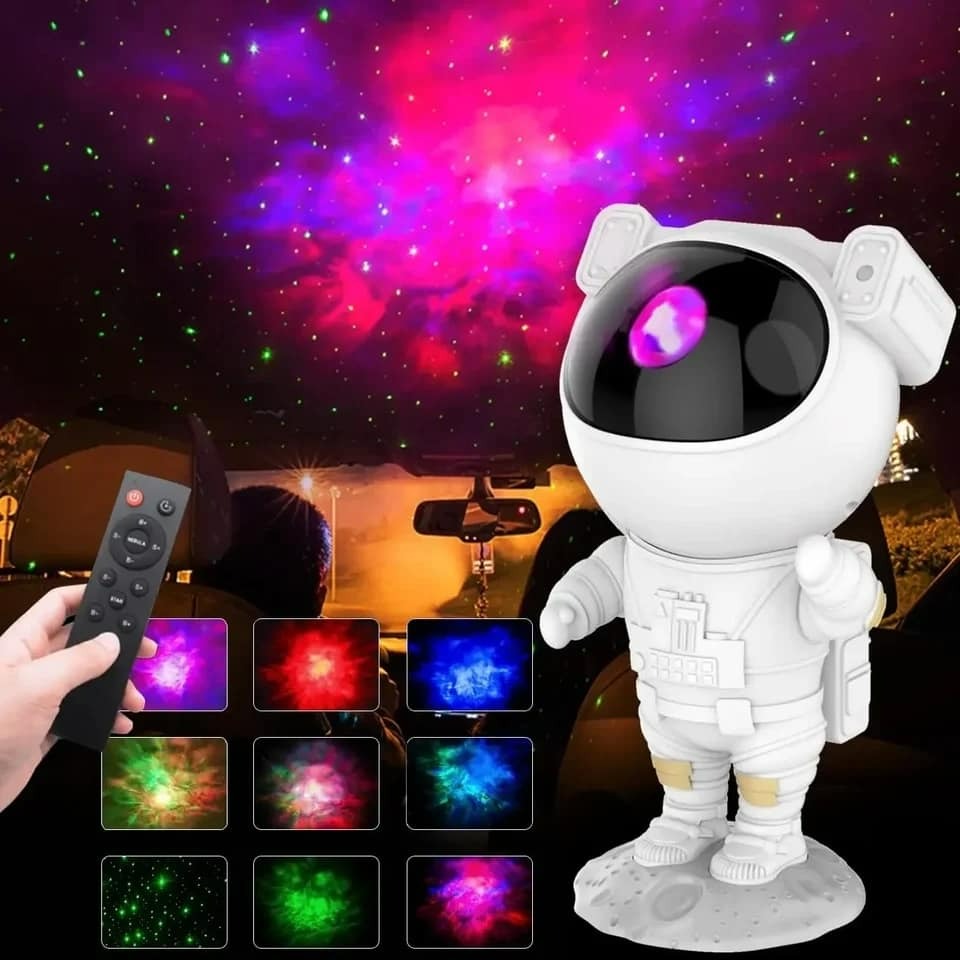 Projektor sa figurom astronauta za stvaranje svemirskog ugođaja.