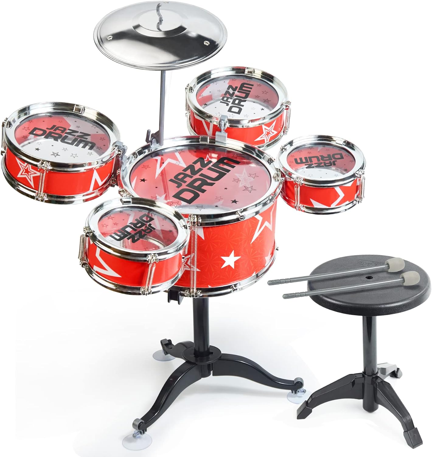 Bubnjevi za decu 5u1 sa stolicom Jazz drum - Ali tako
