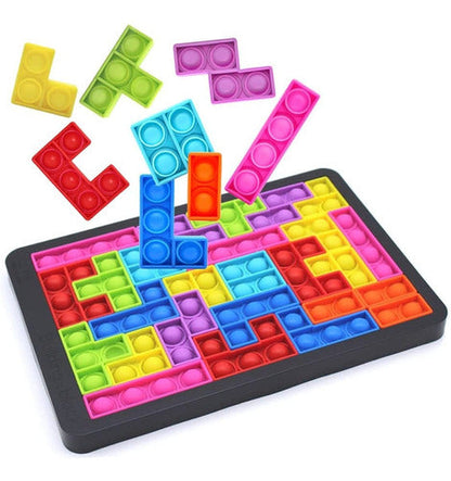 Pop It Tetris - Silikonska Igračka sa Slagalicom