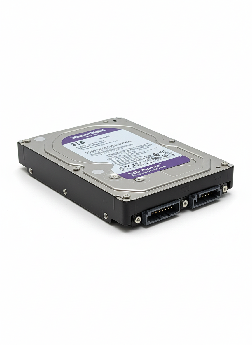 WD Purple 3TB Hard Disk - drugi ugao