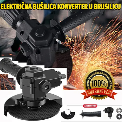 Na slici je prikazan dodatak za bušilicu namenjen brušenju.
