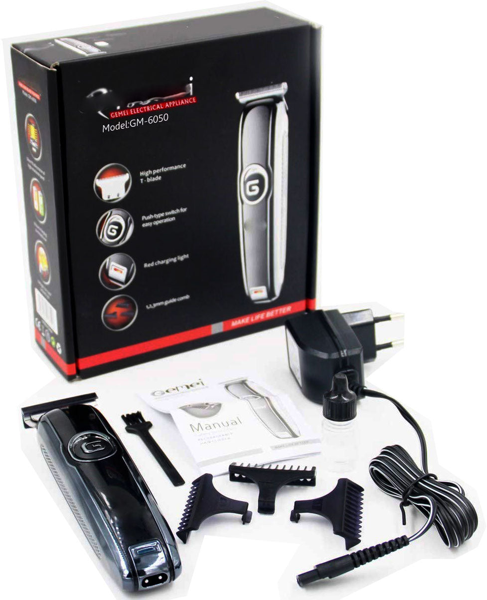Trimer Geemy GM-6050 ( Professional hair clipper ) Profesionalni Trimer, Geemy GM-6050, Šišanje i Brijanje, Punjiva Baterija, Bežični Trimer, Podesiva Dužina Šišanja, Brzo Punjenje, Set Dodataka, Kućna Frizura, Sam svoj Frizer.