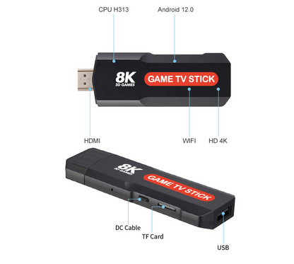 Game Stick sa podrškom za prikaz sadržaja do 8K rezolucije.