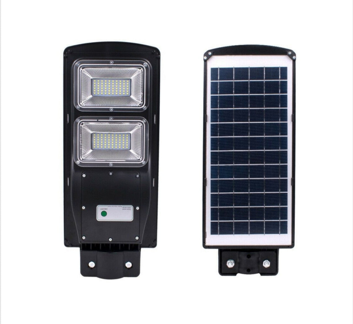 Solarni LED reflektor snage 60 W namenjen stubnoj montaži, uz daljinski upravljač.