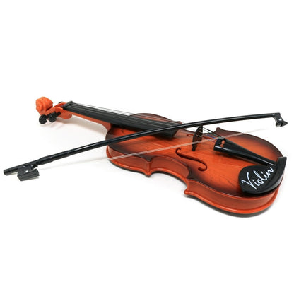 Igračka u obliku violine prikazana kao predmet za dečju igru.