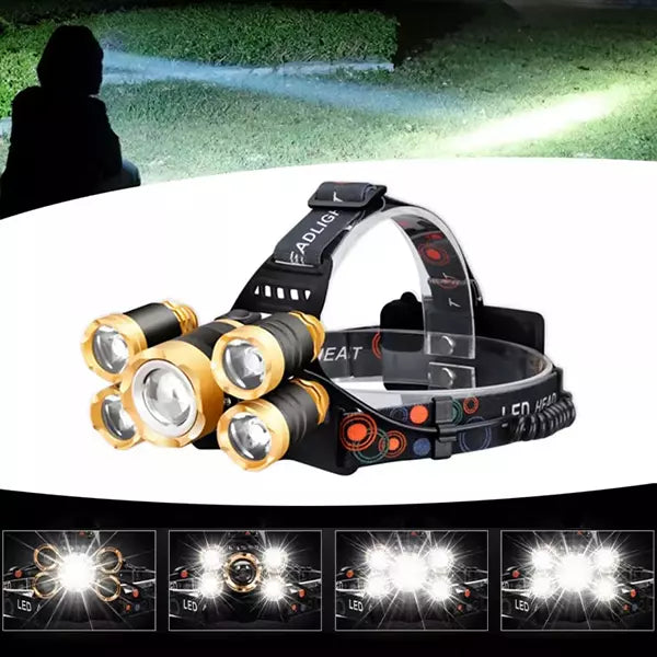 Naglavna lampa PRODAVANI sa pet LED dioda.