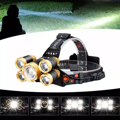 Naglavna lampa PRODAVANI sa pet LED dioda.