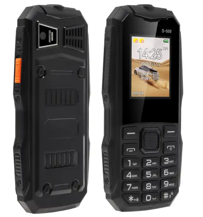 Mobilni telefon Q8 sa LED lampom.