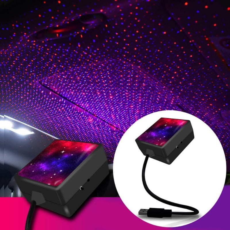 Laser Projektor Zvezdano Nebo, Ambijentalno Zvezdano Nebo za Auto, USB Projektor Svetlosti, Dvosmerna Audio Komunikacija, Božićna Atmosfera u Automobilu, Svetlosni Efekti za Proslave, Kreativno Osvetljenje, USB Plug and Play, Zvezdano Nebo sa Glasovnim Upravljanjem, Automobilski Interior Dodatak.