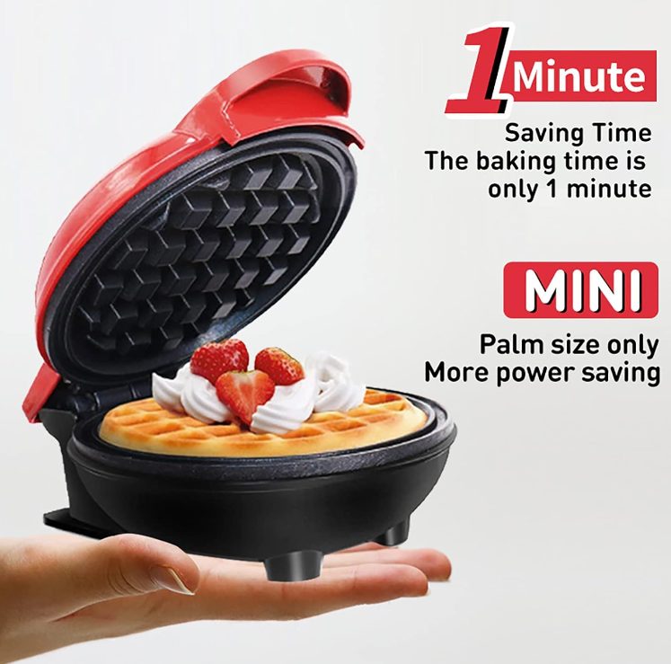 Mini aparat za vafle kao kuhinjski uređaj.
