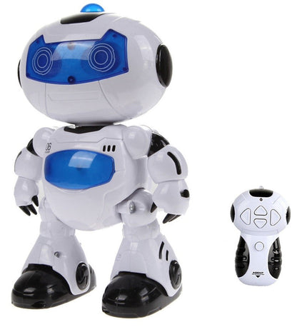 Robot igračka prikazan kao proizvod za upravljanje daljinskim upravljačem.