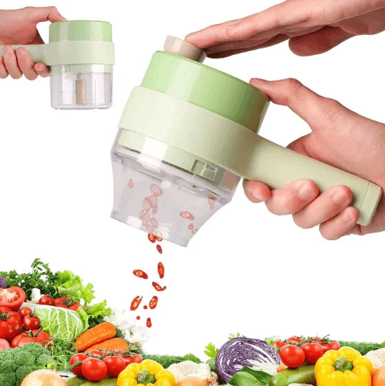Električni kuhinjski secko sa posudom za seckanje namirnica.