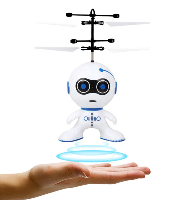 Leteći robot sa infracrvenim senzorom prikazan je kao interaktivna igračka.