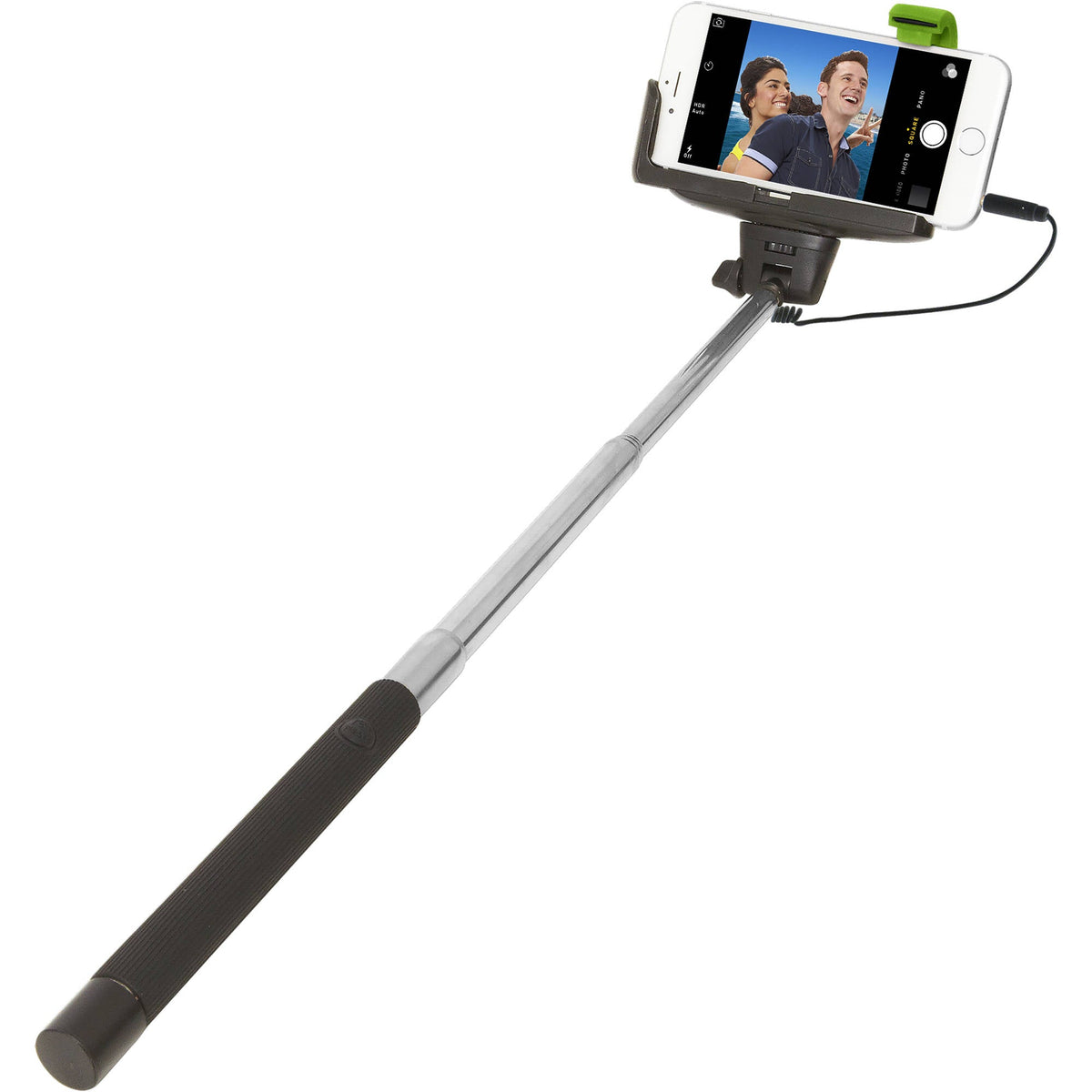 Selfi štap za fotografisanje telefonom sa kablovskim povezivanjem.