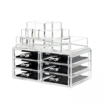 Organizator za odlaganje šminke na jednom mestu.