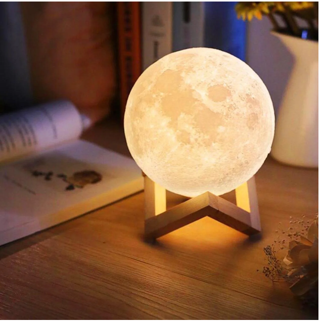 Stolna noćna lampa - 3D Moon - Ali tako