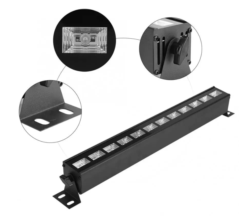UV LED Bar Blacklight Fluorescentno svetlo za posebne događaje Snažna crna svetlost sa 9x3W LED lampi UV svetlo za dekoraciju prostora Rad na 220V za jednostavnu povezivanje Kompaktan dizajn sa dužinom od 50cm Nosači za montažu sa podešavanjem Specijalna rasveta za klubove i barove Efekat crne svetlosti za kreativne atmosfere Jednostavno postavljanje i upotreba