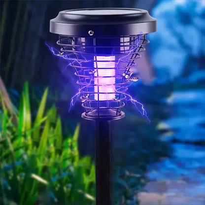 Lampa sa solarnim napajanjem i izborom belog ili UV svetla.