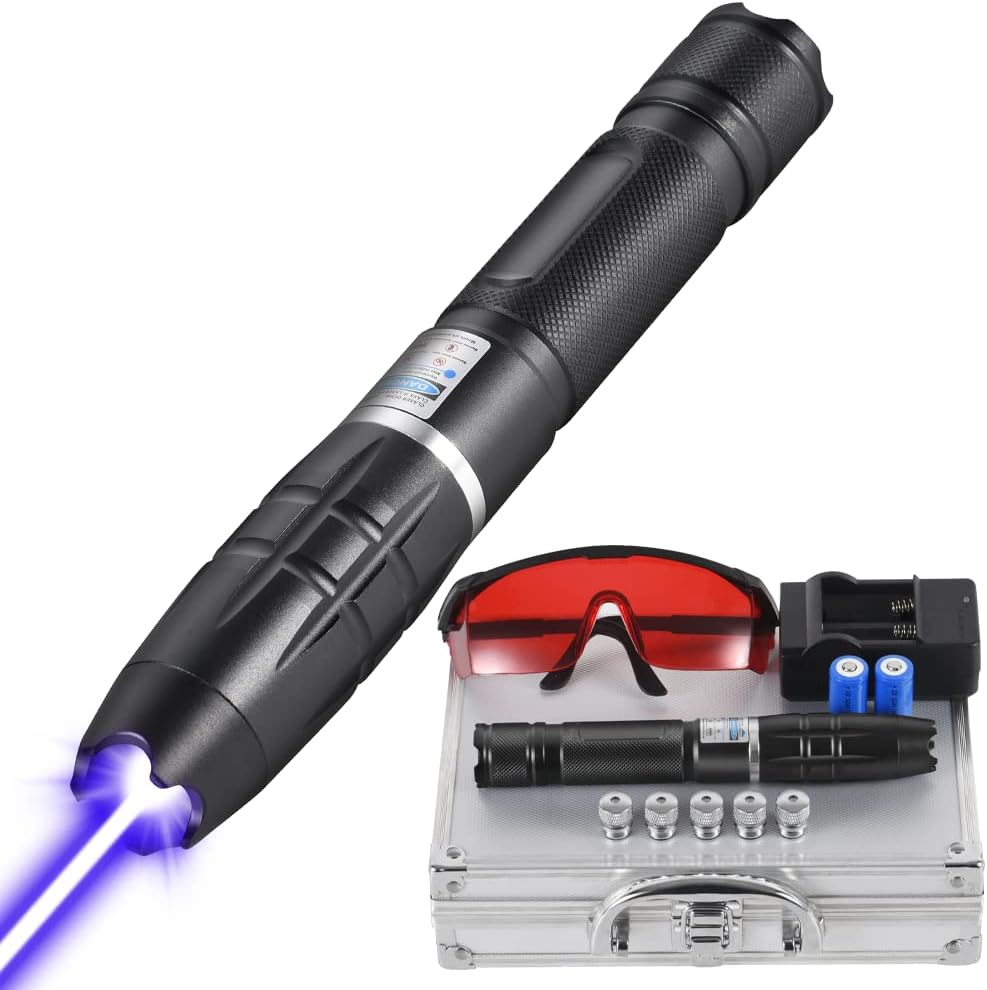 Veoma Jak Plavi Laser sa Baterijskom Lampom - Ali tako