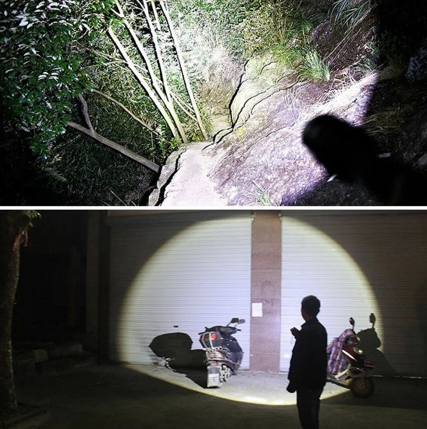 Baterijska lampa P70 prikazana je na zasebnoj fotografiji.