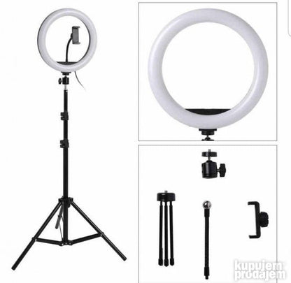 Ring Light 26cm sa stativom - Svetleci prsten za fotografisanje