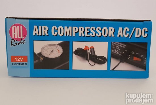Kompresor za gume sa maksimalnim pritiskom od 250 PSI.