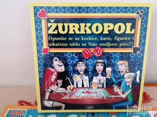 Na slici je predstavljena igra Zurkopol za društvo.