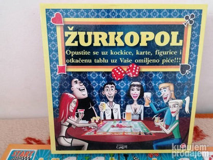 Na slici je predstavljena igra Zurkopol za društvo.