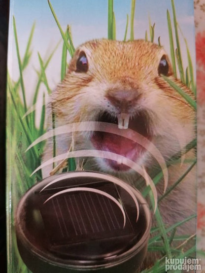 Solarni rasterivač za upotrebu u vrtu, namenjen rasterivanju glodara, gmizavaca i buba.