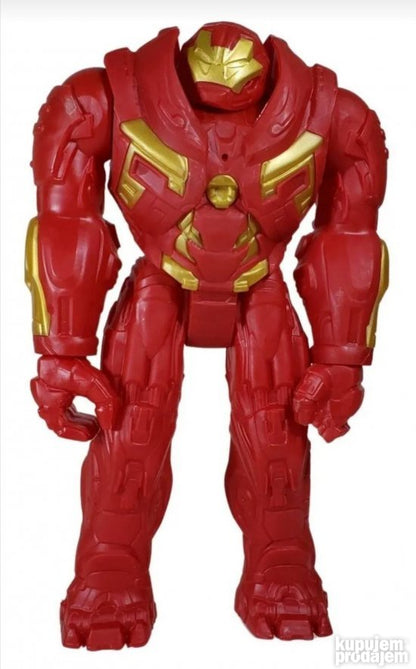 Na slici se nalazi igračka figura Hulkbuster.