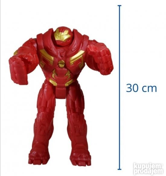 Hulkbuster figura prikazana je kao deo sveta akcionih junaka.