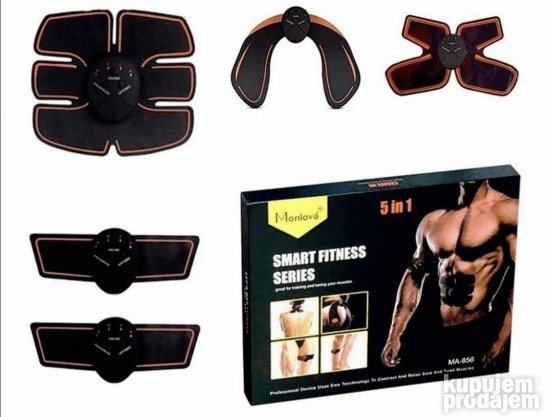 Set Smart Fitness 5 u 1 sa aparatima za različite mišićne grupe.
