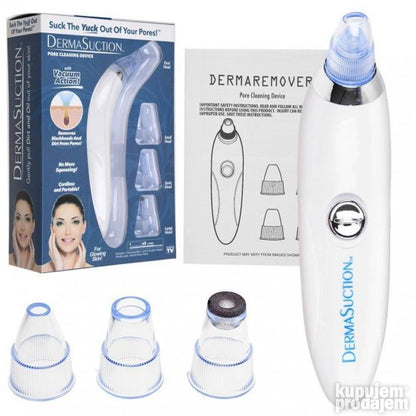 Vakumski uređaj za lice sa nastavkom za čišćenje kože.