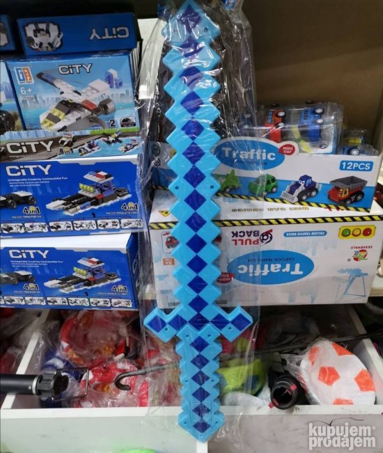 Plastični mač za igru visine 60 cm.