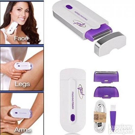 Epilator Finishing Touch sa LED svetlom za negu različitih regija.