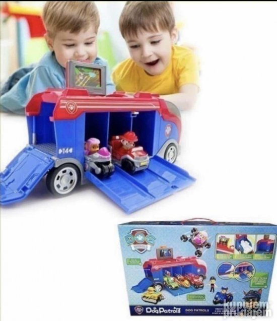 Set za patrolne avanture koji sadrži kamper i sedam igračaka.