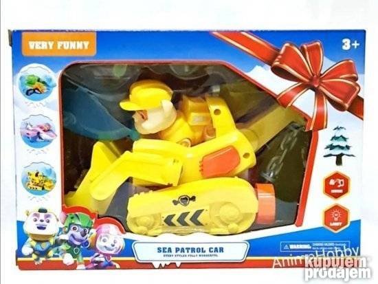 Muzička igračka Rubble iz Patrolnih šapa prikazana kao proizvod.