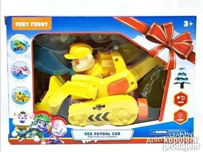 Muzička igračka Rubble iz Patrolnih šapa prikazana kao proizvod.