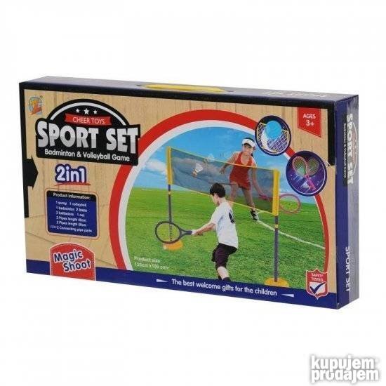 Mreža i oprema za sportske igre u kući, stanu ili dvorištu.